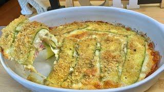 ZUCCHINE AL FORNO VELOCISSIME  E LEGGERE TUTTO A CRUDO  NO FRITTURA