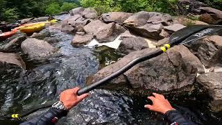 Kayak Carnage - Kayaker Crashes on Small Waterfall