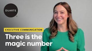 Executive Communication: Three is the Magic Number