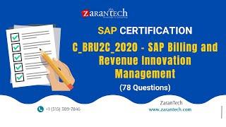 C_BRU2C_2020 - SAP Billing and Revenue Innovation Management (78 Questions) | ZaranTech DotCom