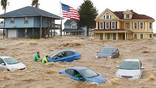 Hours Ago: Maryland, USA Underwater!  Catastrophic Flooding Devastates Homes & Cars in Westernport