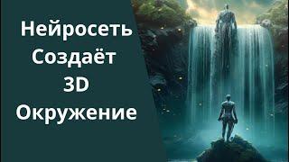 Нейросеть создаёт 3D окружение!