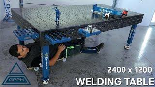 The first 600 kg piece of equipment for the workshop. Welding table GPPH PLUS 1200 x 2400.