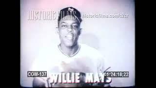 "Say Hey Kid" Willie Mays Gillette Razor Commercial 1950s