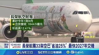 擴大機隊規模! 長榮航砸逾3千億買空巴飛機 長榮航購33架空巴"省油25%" 最快2027年交機 │記者 方昱翔 張庭翔│【台灣要聞】20241021│三立iNEWS