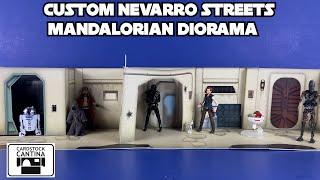 Star Wars TVC Custom Nevarro Streets Mandalorian Diorama by CARDSTOCK CANTINA  Review