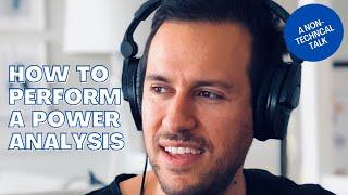 How to perform a power analysis