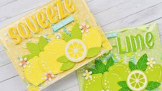 Summer shaker cards with Marine