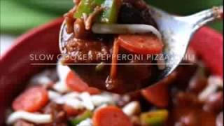 Slow Cooker Pepperoni Pizza Chili Recipe