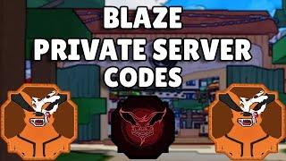 100 Private Server Codes For Blaze | Shindo Life