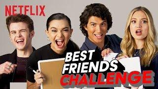 Best Friends Challenge w/ the Ashley Garcia Cast  Netflix After School