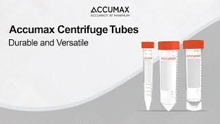 Accumax Centrifuge Tubes: Durable and Versatile