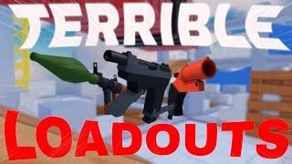 PLAYING Roblox Rivals with the WORST LOADOUTS...