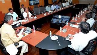 AP CM Chandrababu Naidu Holds Video Conference over Peoples Pulse Survey at Camp Office