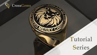 Engraving Text & Image Hollowing on a Signet Ring CrossGems | Tutorial