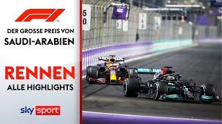 Irres Duell zwischen Hamilton & Verstappen | Rennen - Highlights | Preis von Saudi-Arabien |Formel 1