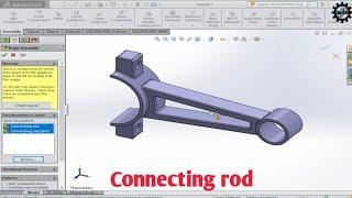 How to design Engine connecting rod in Solidworks | Engine parts designs