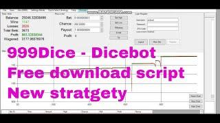 999Dice trick - script 2019 - สูตร999Dice บอททำกำไร - Free Download - Dicebot - Laddering strat