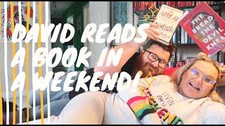 Reading Vlog | David Reads a Book in One Weekend! | Lauren and the Books