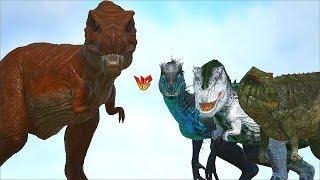 Ark Survival - NEW GIANT JP TREX vs LARGE DINOS/CREATURES [Ep.336]