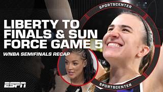 Liberty HEADED TO THE FINALS  Sun FORCE GAME 5 ️ FULL WNBA SEMIFINALS RECAP  | SportsCenter