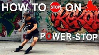 How To Stop On Inline Skates  -Power Stop Tutorial