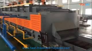 Gas Heating atmosphere controllable mesh belt conveyor heat treatment furnaces