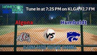 Algona vs. Humboldt High School Baseball