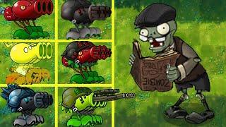 1 All Fusion Peashooter Vs 1 Scholar Newspaper Zombies - Who Will Win? PVZ 1 Fusion Challenge