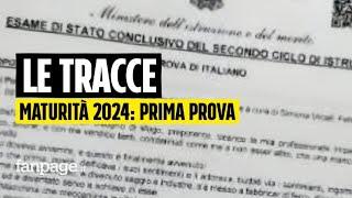 Maturità 2024, tutte le tracce della prima prova