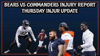 Chicago Bears vs Commanders Injury Report