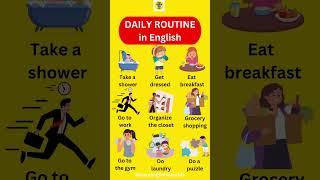 Daily routines phrasal verbs in English  | Practice English Vocabulary  #english #englishlanguage