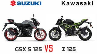 SUZUKI GSX S125 VS KAWASAKI Z125 _DETAILED COMPARISON_MILEAGE_TOP SPEED_PRICE_BIKE INFORMER