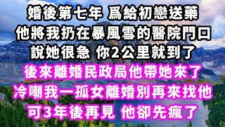 婚後第七年爲給初戀送藥，他將我扔在暴風雪的醫院門口，說她很急你2公里就到了，後來離婚民政局他帶她來了，冷嘲我一孤女離婚別再來找他，可3年後再見他卻先瘋了#爽文完結#一口氣看完#小三#豪門#霸總