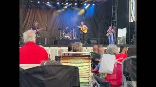 Mac Powell singing love is a reason at the rockhingham county fair