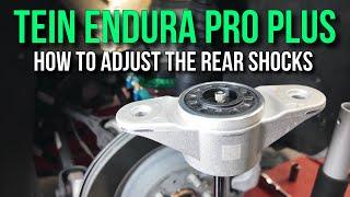 HOW TO ADJUST TEIN ENDURA PRO PLUS AND FLEX Z REAR SHOCKS ON THE MODEL 3 AND Y
