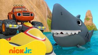 Lifeguard Blaze & AJ Rescue a Pirate! ‍️ | Blaze and the Monster Machines | Nick Jr. UK