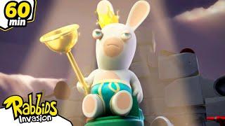 Rabbids' Battle for the Throne | RABBIDS INVASION | Fantasy 1H Compilation | Cartoon for kids