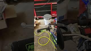 Grip change hack. no way .  #dirtbikes #dirtbikesarecool #motocross