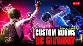 BGMI LIVE CUSTOM ROOM | RP AND UC GIVEAWAY EVERY MATCH | ALL WEAPONS AND TDM CUSTOMS