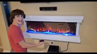 DIY: How To Install ANY Wall-Mounted Electric Fireplace in 30 mins | Alexa®/WiFi Enabled