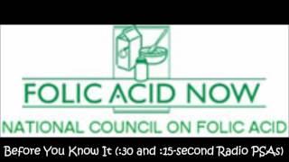 CDC Folic Acid Radio PSAs - Ready, Not and Before You Know It