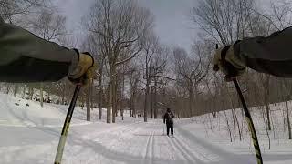 Cross-country Ski skate around Mont Royal