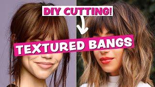 Learn How to Cut Your Own Trendy Textured Bangs with a Pro Hairdresser