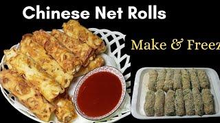 Chinese Spring Net Rolls Recipe by Daily Cooking|| Make & Freeze For Ramadan || Chicken Rolls Recipe