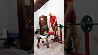 Abdallah Bek (11ans) test à 30kg bench press