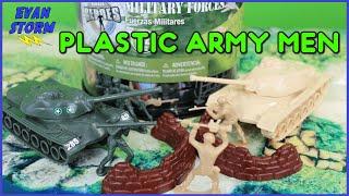 True Heroes Plasctic Army Men Military Force Toy Playset Unboxing and Battle