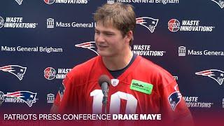 Drake Maye: "Exciting to be out here." | New England Patriots Press Conference