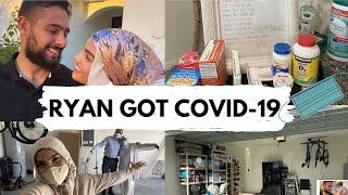 Ryan got COVID, Quarantining at home, Organizing our garage | Noha Hamid