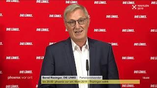 #Landtagswahl #Thüringen: Bernd Riexinger über das Wahlergebnis der Linken am 27.10.19